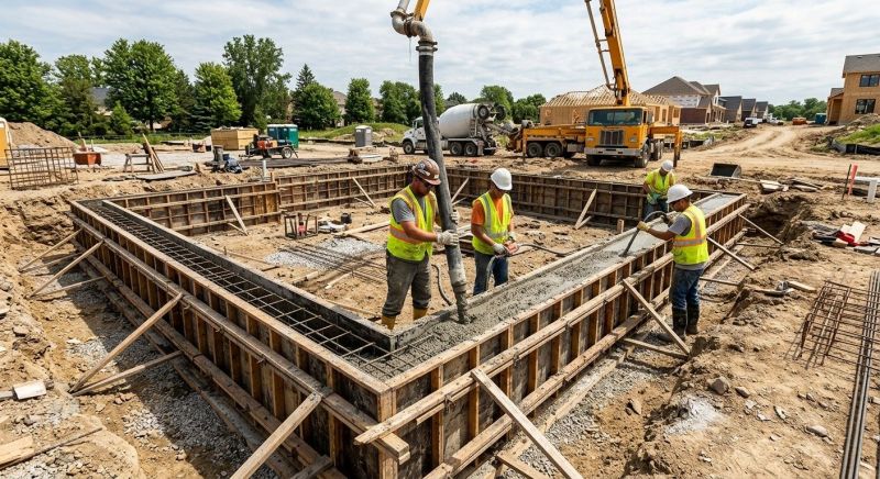 Foundation Wall Pouring in Lehigh Acres, FL